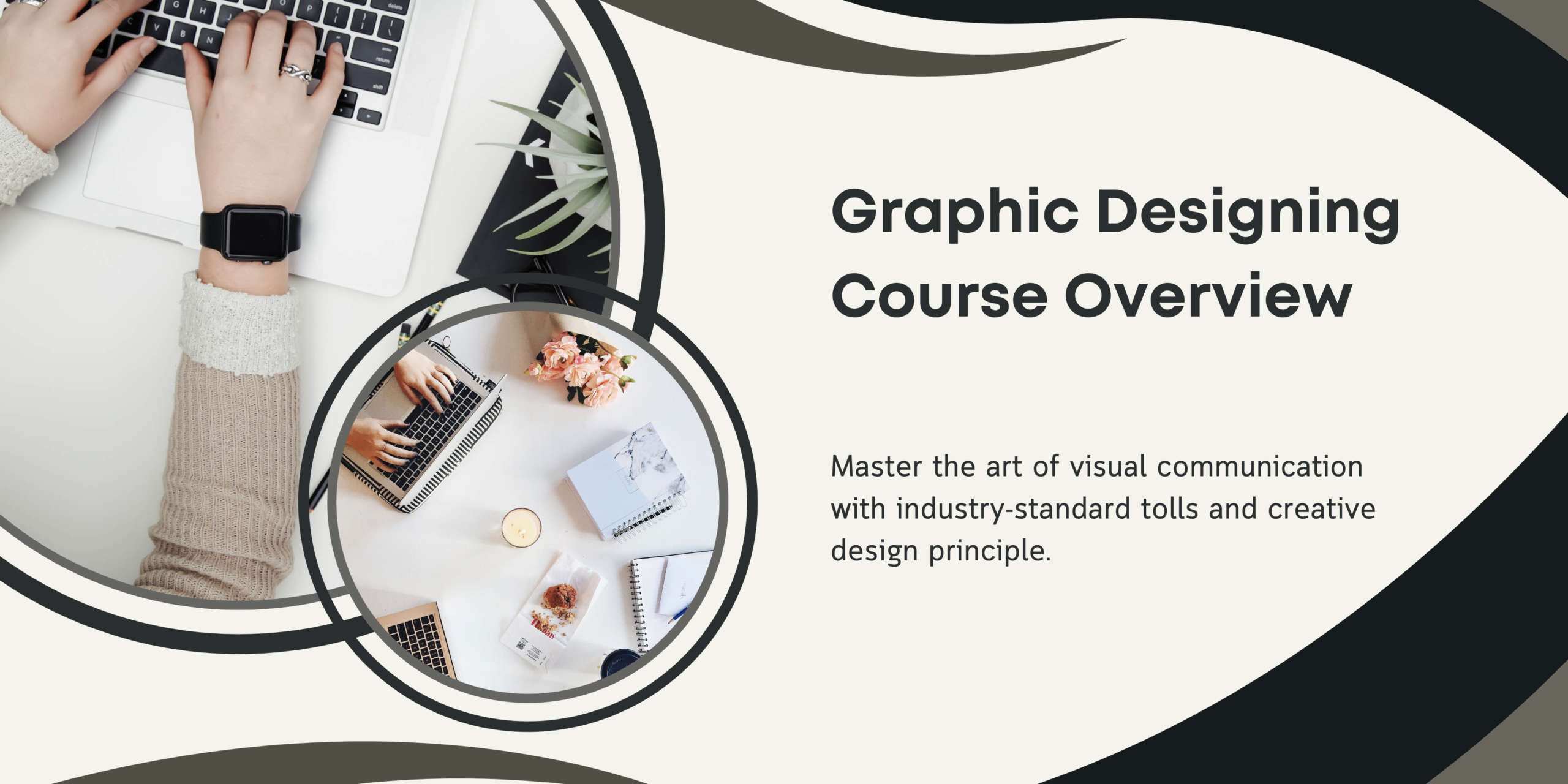 black and cream modern business potential banner